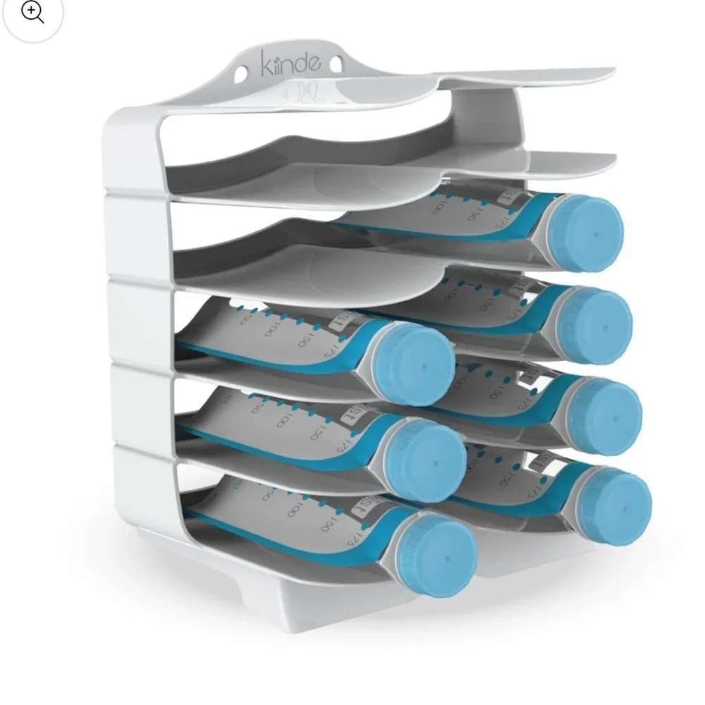 Kiinde Keeper 5-Slot Breast Milk Storage Organizer white baby